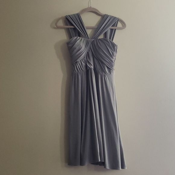 JENNY Yoo Gray Formal Cocktail Dress - Picture 1 of 7